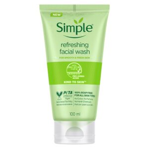 simple kind to skin refreshing facial wash