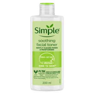 simple kind to skin soothing facial toner