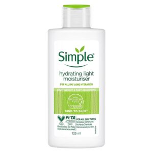 simple kind to skin hydrating light moisturiser lotion
